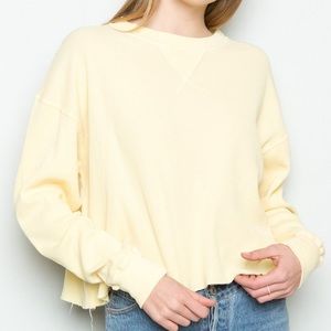 yellow brandy melville laila thermal top